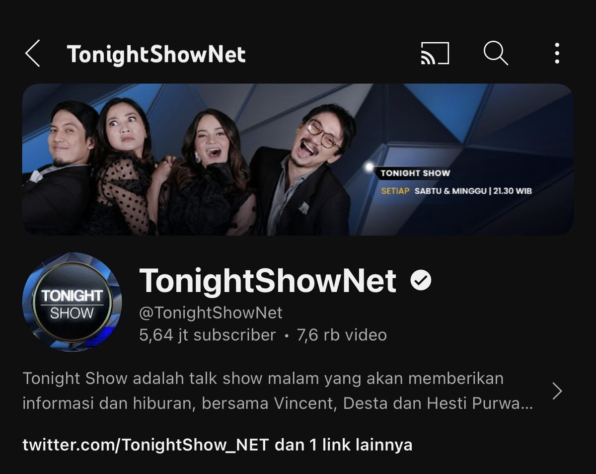 KUMPULAN EPISODE TER NGAKAK TONIGHT SHOW😭

A Thread