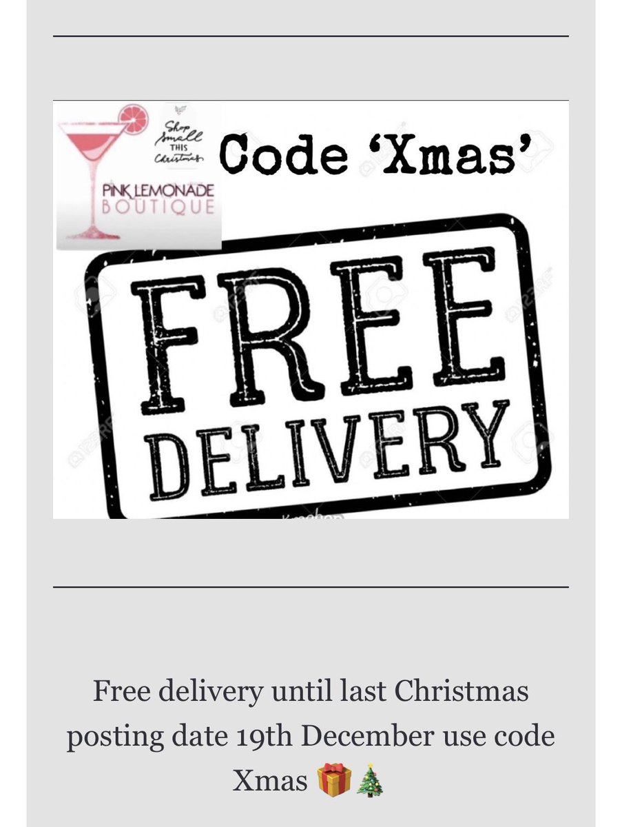 pinklemonadebou's tweet photo. ๐๐๐ Free delivery in all orders until last Christmas posting date 19th Decemberโฆ use code Xmas ๐๐๐
https://t.co/RXIgm9HO4F
#freedelivery #freechristmasdelivery #ChristmasShopping #lastpostingdates #ShopSmall #shopindie https://t.co/RxZzVyi5UF