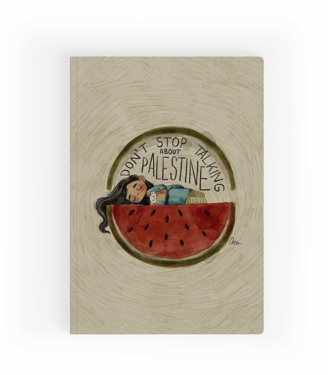 "Özgür Filistin" defterleri bazendefter.com'da.
<a href="/ozcanmerveee/">Merve Özcan</a> çizimi ile