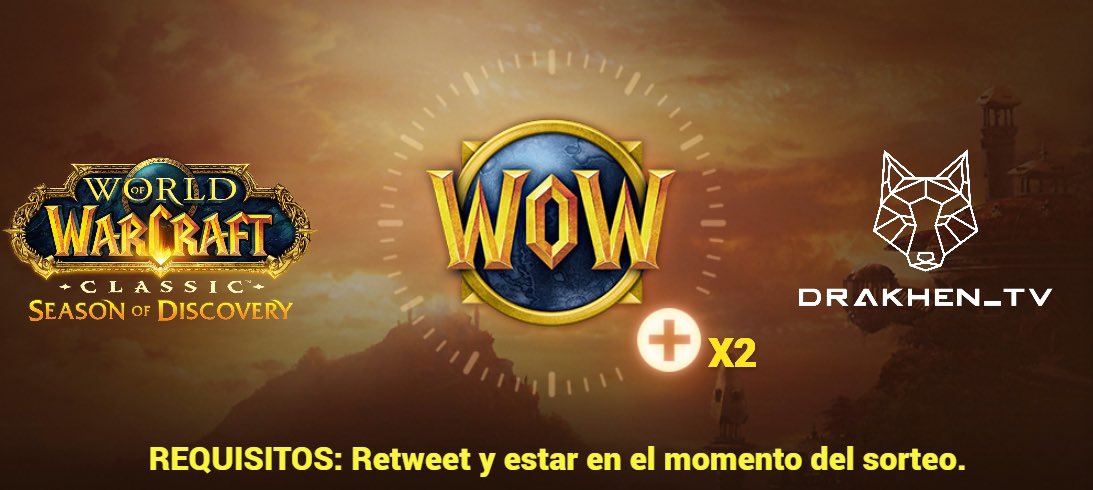 Hoy volvemos al stream con muchas cosas 🥹 Sorteo de una tarjeta de dos meses de WOW por lo vivido el anterior finde y una noticia que tengo que daros después de darle muchas vueltas sobre el futuro del canal. Retweet para participar. Nos vemos a las 21:15