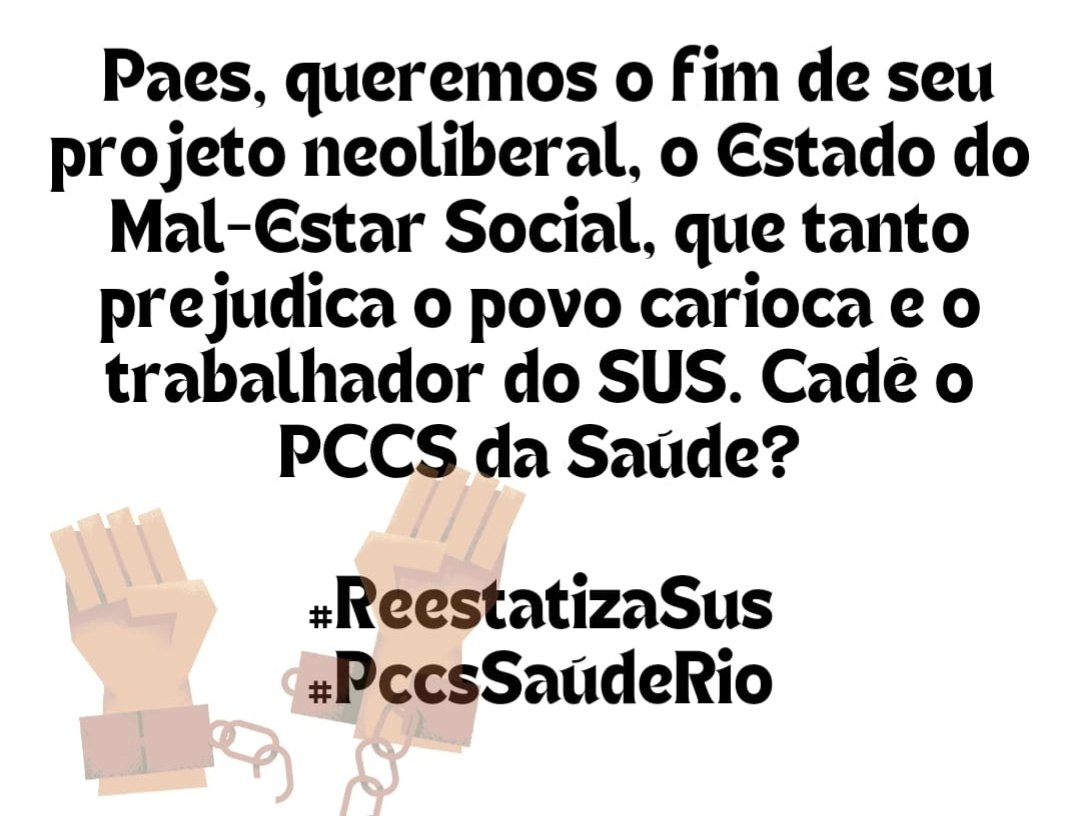 MariStelaRio's tweet photo. @Prefeitura_Rio @eduardopaes A Revolução Francesa possibilitou a criação do estado de bem-estar social.  Já Paes é defensor de uma gestão muito "avançada" para a prefeitura, o "esrado de mal estar social".
Se você é da classe trabalhadora, se prepare. Será só mal-estar. 
#PccsSaudeRio 
#ReestatizaSus https://t.co/aBbMCrx5nY