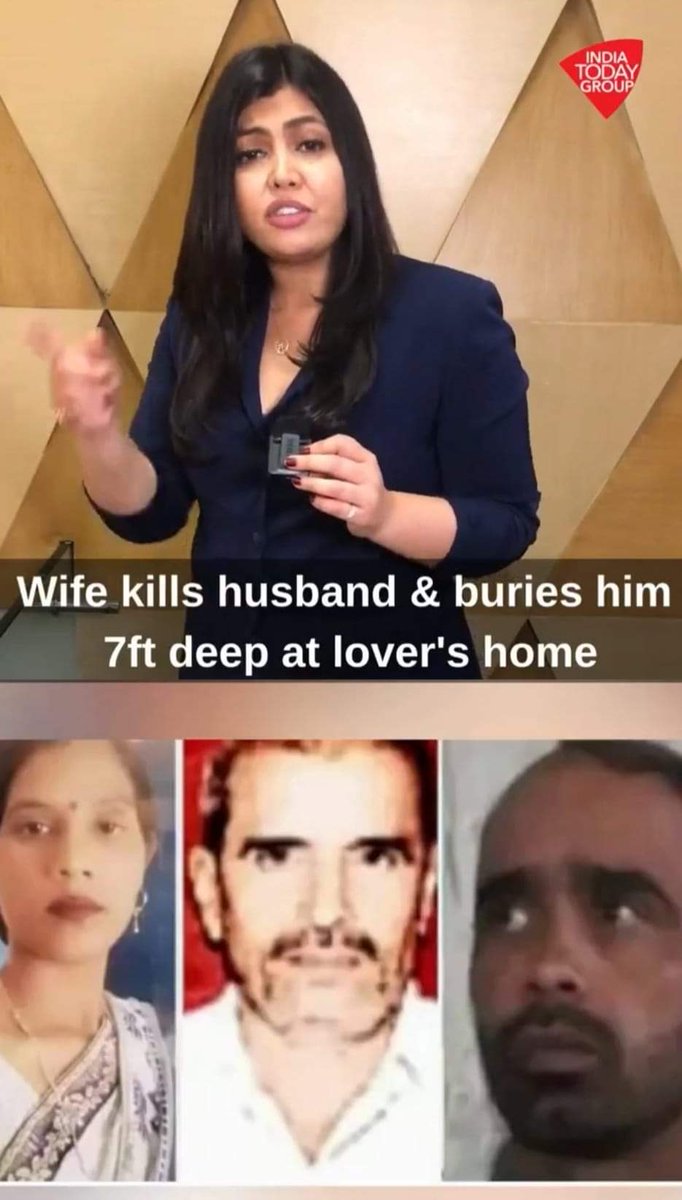 Ghaziabad, U.P., India

Wife mercilessly kills husband, takes dead body to her lovers home and buries it.
#TruthofCriminalWomen
#TruthofCruelWomen
#TruthofAdulterousWomen
#CrimeHasNoGender