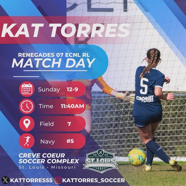 Final Day in the St. Louis ECNL RL National Showcase! <a href="/RenegadesSCU17g/">Renegades SC 07G ECNL RL NTX</a> <a href="/ImYouthSoccer/">ECNL/GA/Recruiting/College Soccer</a> <a href="/ImCollegeSoccer/">College Soccer Truth ™</a> <a href="/UNASoccer/">North Alabama Soccer</a> <a href="/ValpoWSO/">Valpo Women's Soccer</a> <a href="/lumo_wsoc/">LUMO Women's Soccer</a> <a href="/UCAWomensSoccer/">UCA Women's Soccer</a> <a href="/CoachLStringer/">Leah Stringer</a> <a href="/NWOSUSoccer/">NWOSU SOCCER</a>