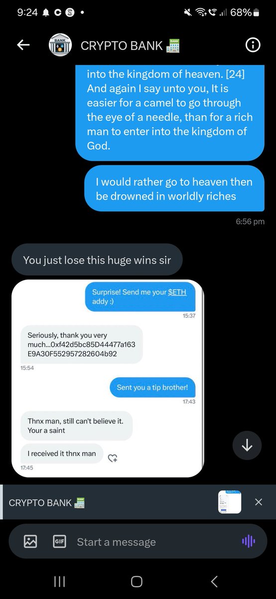 XryptometrYZ's tweet photo. @Crypto0637 Please forgive me for sharing posts like these recently. I was hoping there might be some legit ones out there, but there likely isn't. 

This post used the exact screenshot that a different account DM'd me. It's clear now what's going on so forgive me for my ignorance. https://t.co/WuuFcHoEaE