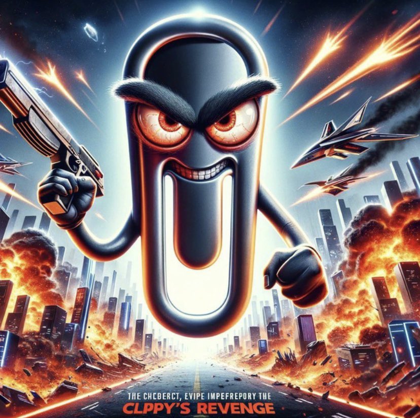 Ecryptic888's tweet photo. @FuzzballTrade @AllYourBaseERC We need to start a trend #BringBackClippy . $Clippy @Clippy_Coin https://t.co/4CgYQy0moJ