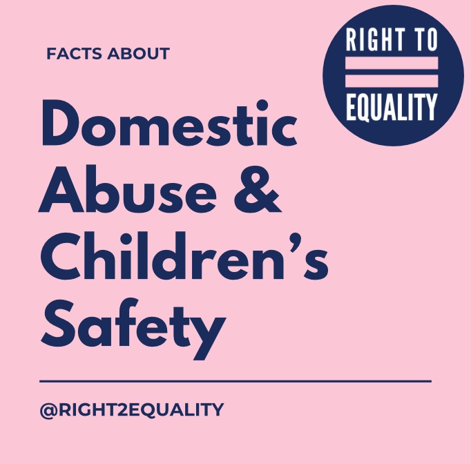 Domestic abuse impacts children in the home and significantly harms them. One parent being abused by another parent should make it immediately obvious that a child is not safe and contact should not occur. Abusers should not be considered good parents.

#16daysofactivism