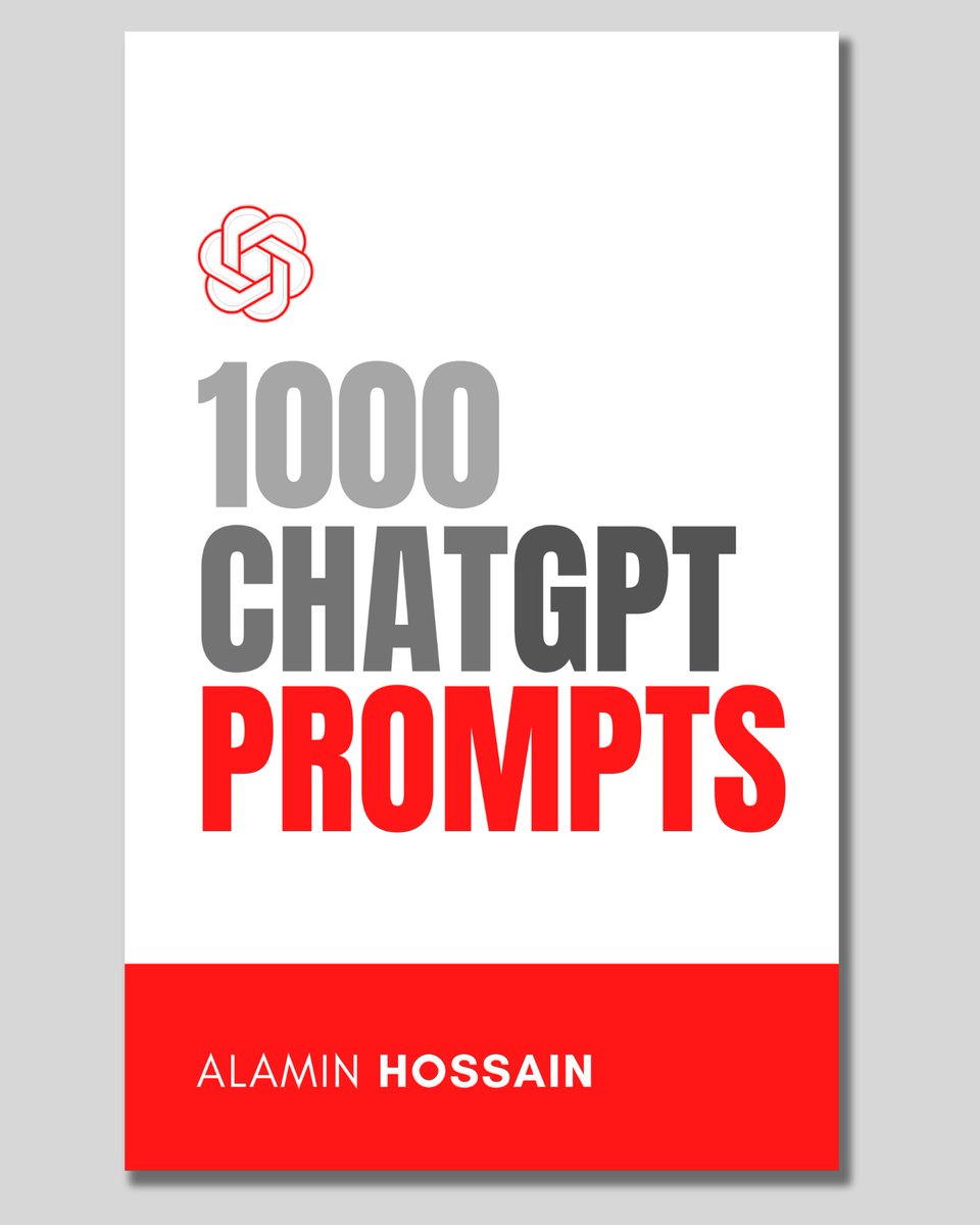 iam_chonchol's tweet photo. ChatGPT is insanely powerful.

But, without proper prompting its nothing.

That's why I built "1000+ GPT-4 Prompts":

• 1000+ Prompts
• 5000 AI Tools
• Full guide.

And for 24 hours, it's 100% FREE!

To get it, just:
1. Like
2. Reply "AI"
3. Follow me (so that I can DM) https://t.co/jCM8ifrhTX