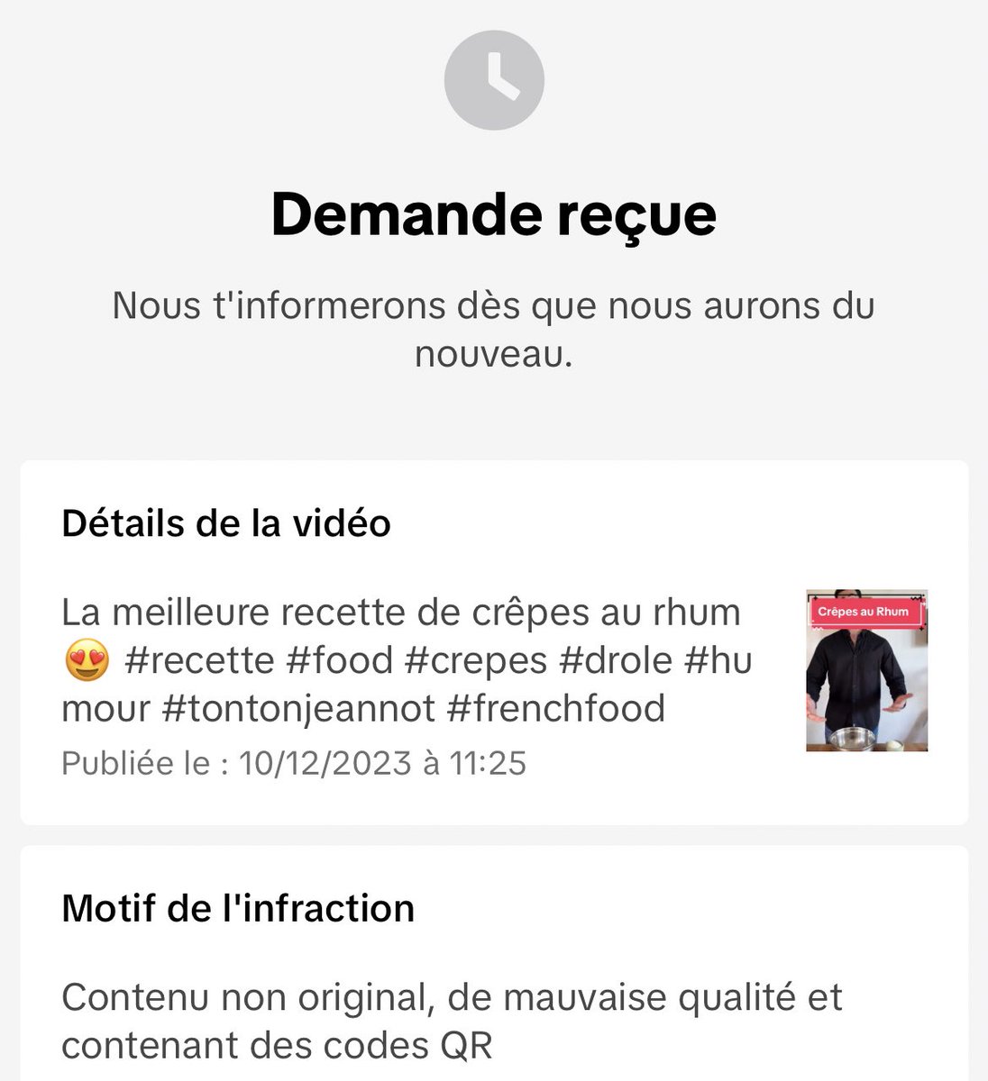 TestNologie's tweet photo. Merci à #Tiktok pour ce boycott de vidéo… 
Encore une fois, les petits créateurs sont pénalisés, sans pourvoir être aidé… https://t.co/177EQmgr2U