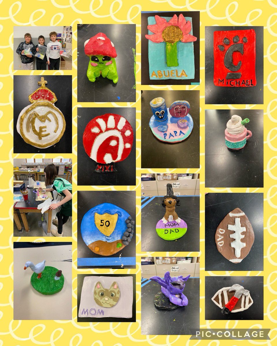 Be on the lookout this week and next week…5th grade sculptures are ready to go home! The holiday season is all wrapped up and ready to be delivered. A beautiful gift to give someone, with many hours of hard work and dedication. 💜💛