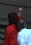fargosi's tweet photo. Vulgaridad, violencia gestual, mala educación, desprecio, derrota...

@CFKArgentina⁩ en estado puro.

Los 20 años bajo este yugo son los  que provocan esfuerzos por venir. https://t.co/mh3Xr1woQQ