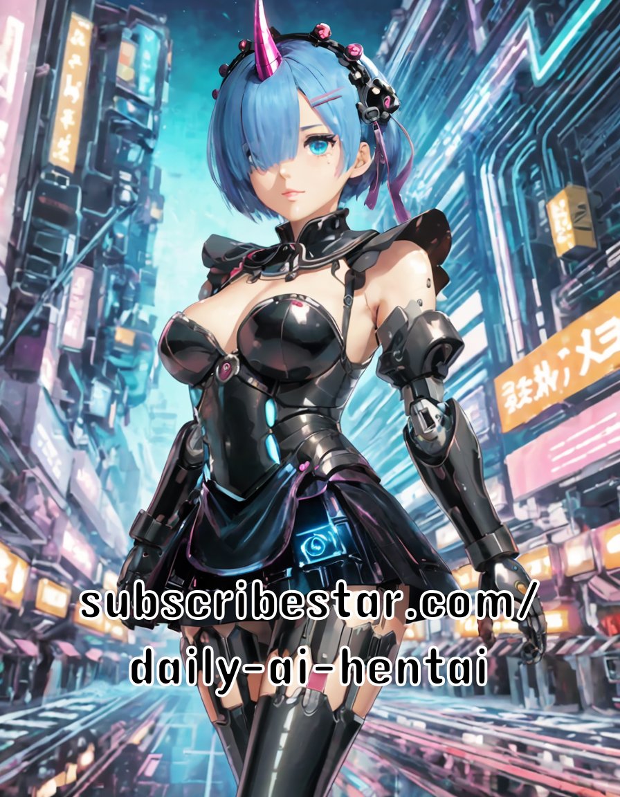 DailyAI_Hentai's tweet photo. How do you like my dark cyberpunk rem?
#animegirl #anime #manga #rezero #レム https://t.co/gvwgwT3ypd