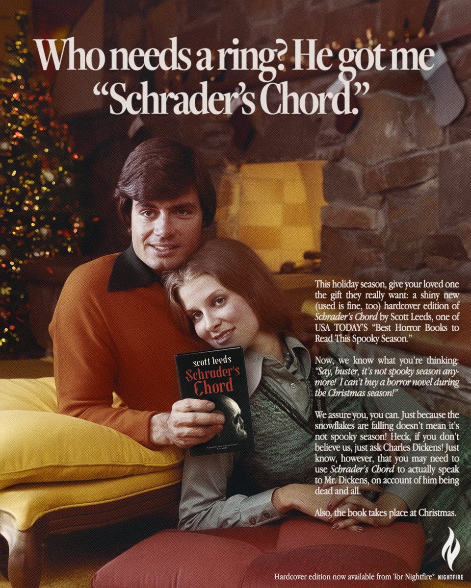 LeedsCommaScott's tweet photo. Schrader’s Chord is now available for gifting, regifting, or treating yourself.
#TorNightfire https://t.co/NGpijndPNP