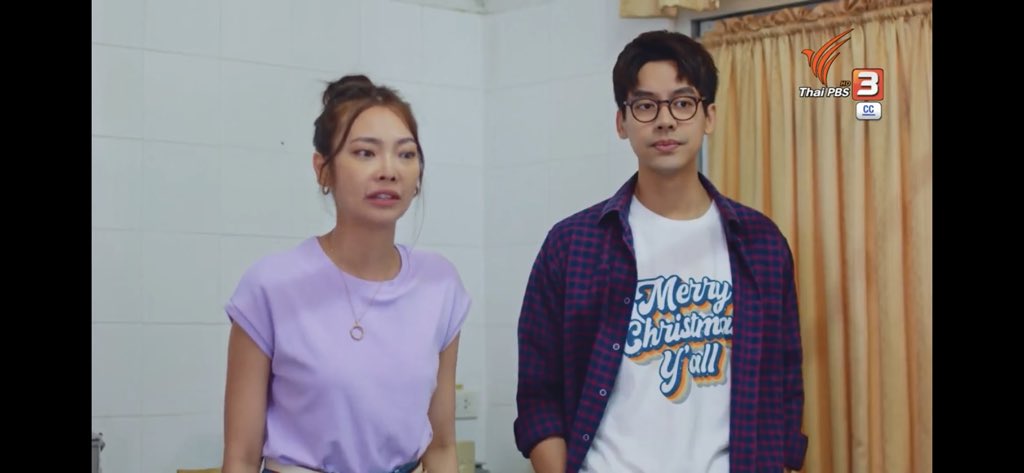 _CIELONUNA_'s tweet image. #สวัสดีความสุขEP9 #HelloHappy 
#TaeDarvid 💙
拥有新色系的格子了💜