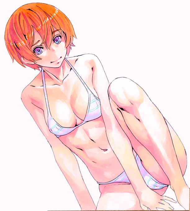 コピックは染み込みが早いので、染みやすい色紙だと如実に色がくすむんだよね…!自分は色紙の時は、というかカラーはアクリルガッシュなのでむしろ乾くと明るくなるのでそれを計算に入れて塗らないと色がチグハグになる。>RT 