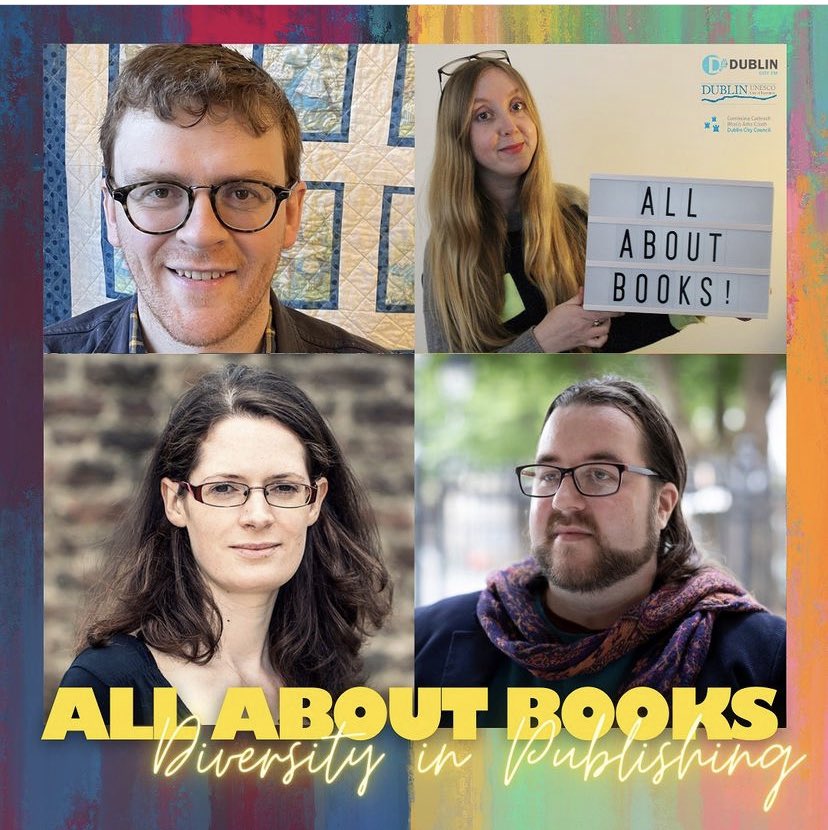 If you missed our panel discussion last month about Diversity in Publishing, you can listen in to the recording from the day today at 6pm on 103.2 @dublincityfm..