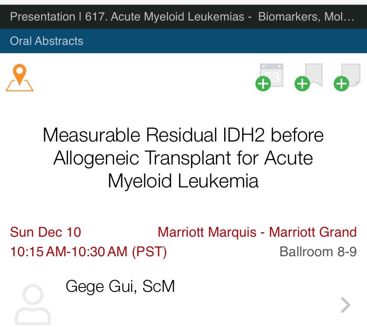 Come listen (and support) Gege as she gives her first talk at an international hematology meeting!  If we are serious about making things better for patients with blood cancer we need to encourage best and brightest students from other disciplines to work on our hardest problems
