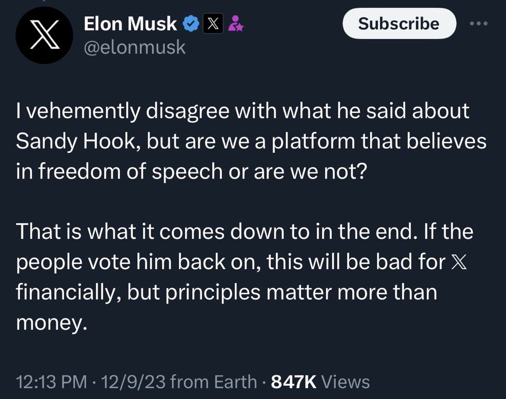 fred_guttenberg's tweet image. No @elonmusk, he did more than just say things.  He defamed people and incited violence and harassment against them.  He has a 1.5 billion judgement against him.  You are free to say stupid shit as you often do, but lying about your motives only reinforces how pathetic you are.