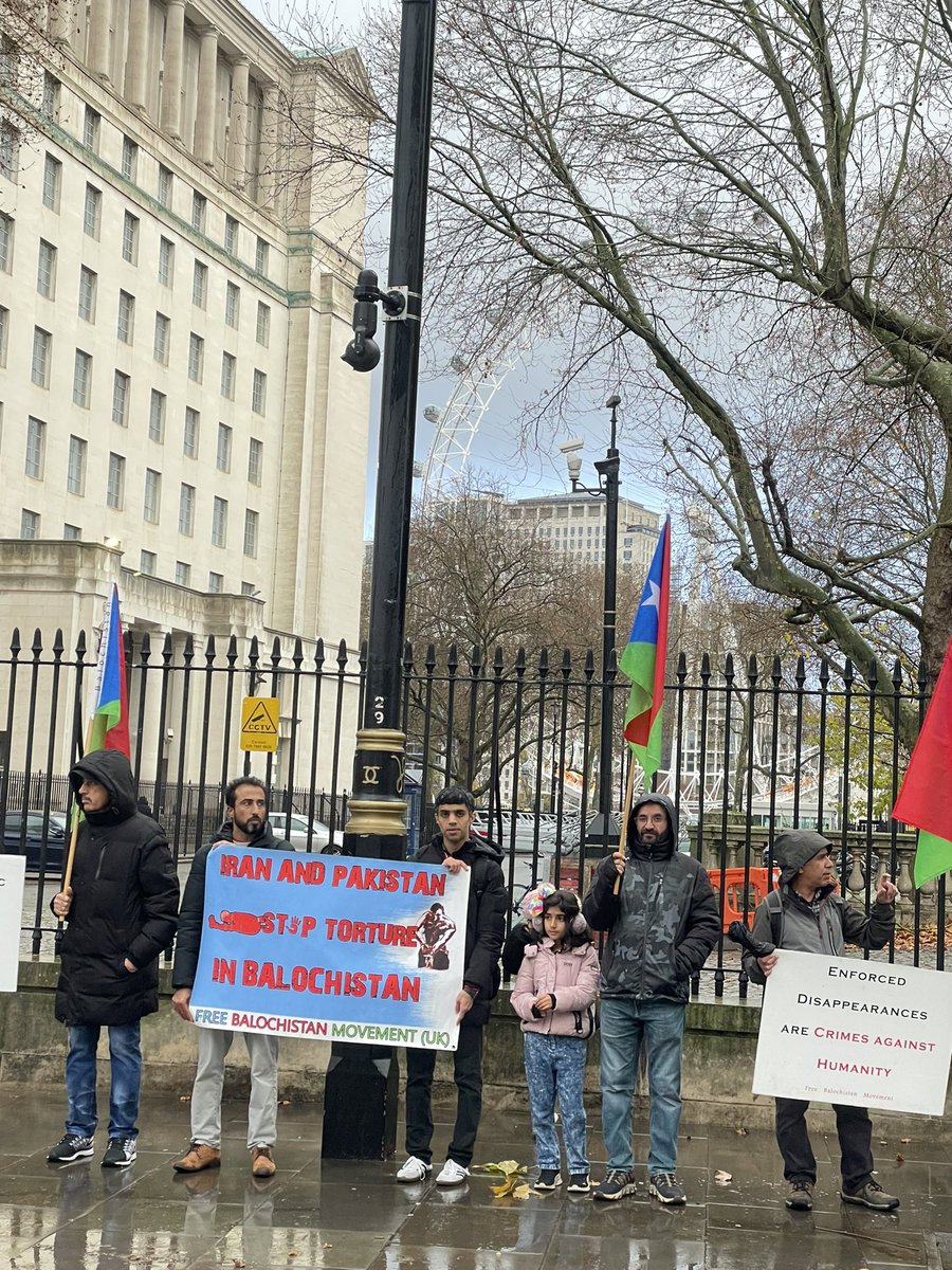 #London: Free Balochistan Movement UK Branch protest against Human Right violations in Balochistan. #HumanRightsDay2023