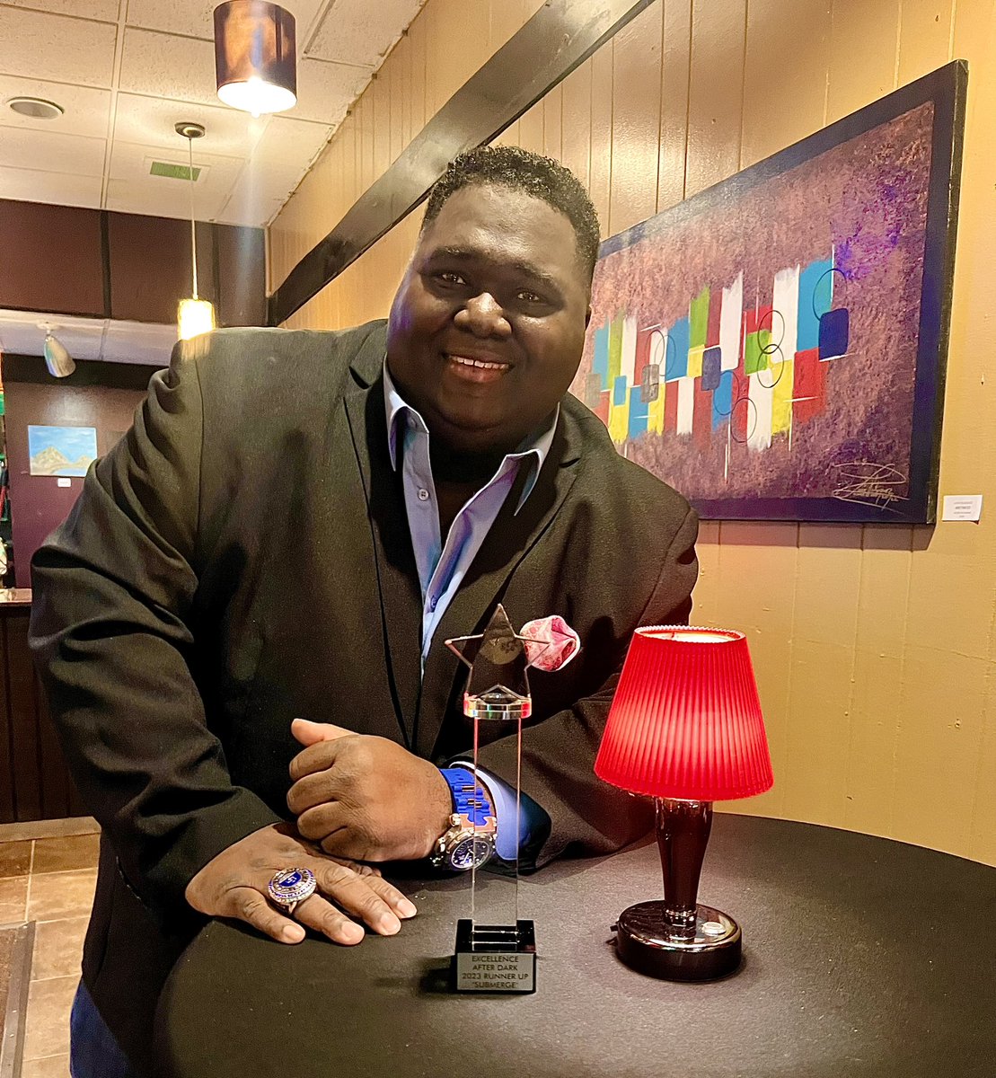 We WON!! At the Excellence after Dark Film Festival, for my film Submerge: Blue Star!! What an amazing night of films and networking! We can only get better from here!! Thank you Mary Carlton for helping bring this script to life. You are the Best!! Let’s keep pushing!!