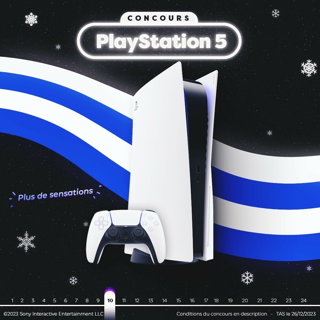 JOUR 10 : C'est exceptionnel, on vous fait plaisir en vous donnant la chance de remporter une Playstation 5 ! 🎮
Pour participer : 
- RT + Like 
- Commente avec #FrandroidOffreMoi + La #PS5  
- Follow <a href="/Frandroid/">Frandroid</a>  + <a href="/PlayStationFR/">PlayStation France</a>