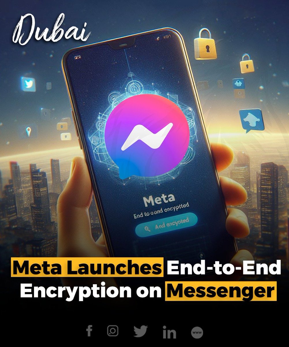 RealStartupDXB's tweet image. Meta has officially implemented end-to-end encryption for one-on-one conversations and calls on Messenger, fulfilling a longstanding commitment. #MessagingSecurity #UserPrivacy