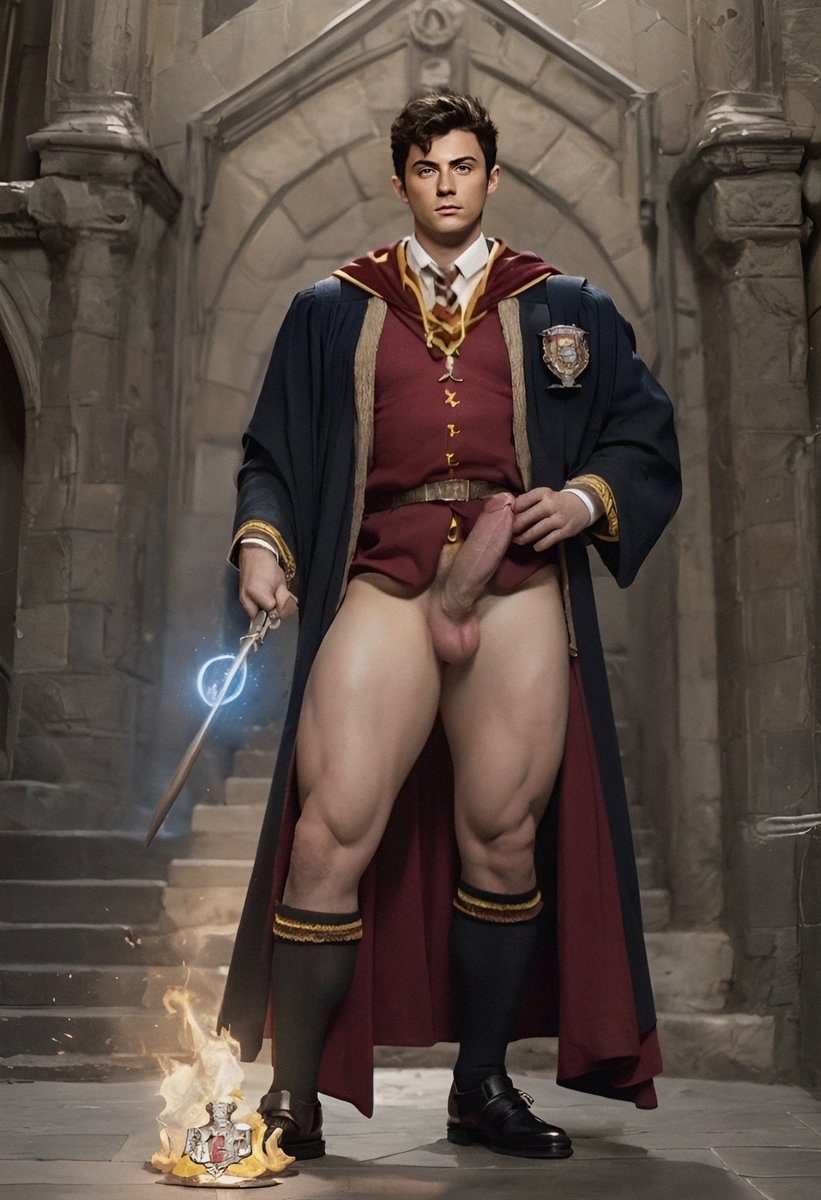 It seems that you want to resist me, Harry Potter must have taught you how to resist the Imperius Curse. But your erect penis gives you away.
This image was generated by Wonder and reproduced by Pixai.
#R18 
#NSFW 
#Pixaiart
#aigenerated
#AIイケメン部