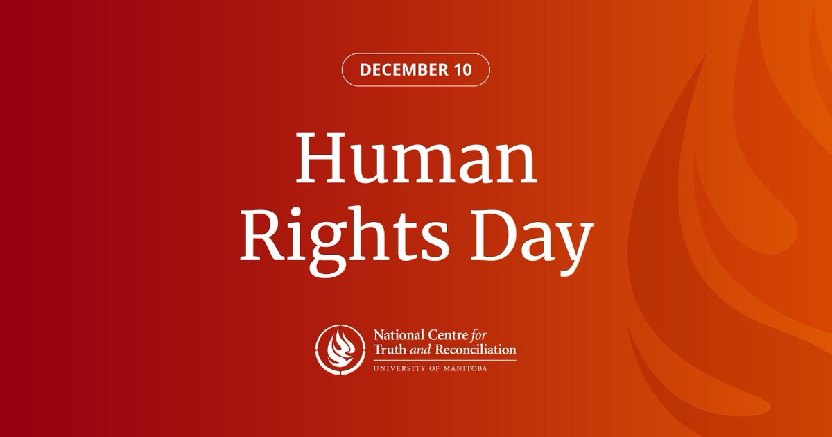 On #HumanRightsDay, we reaffirm our commitment to fulfilling Canada's national obligation to preserve the record of human rights violations caused by the residential school system and ensure that such violations can never happen again.

#nctr_um