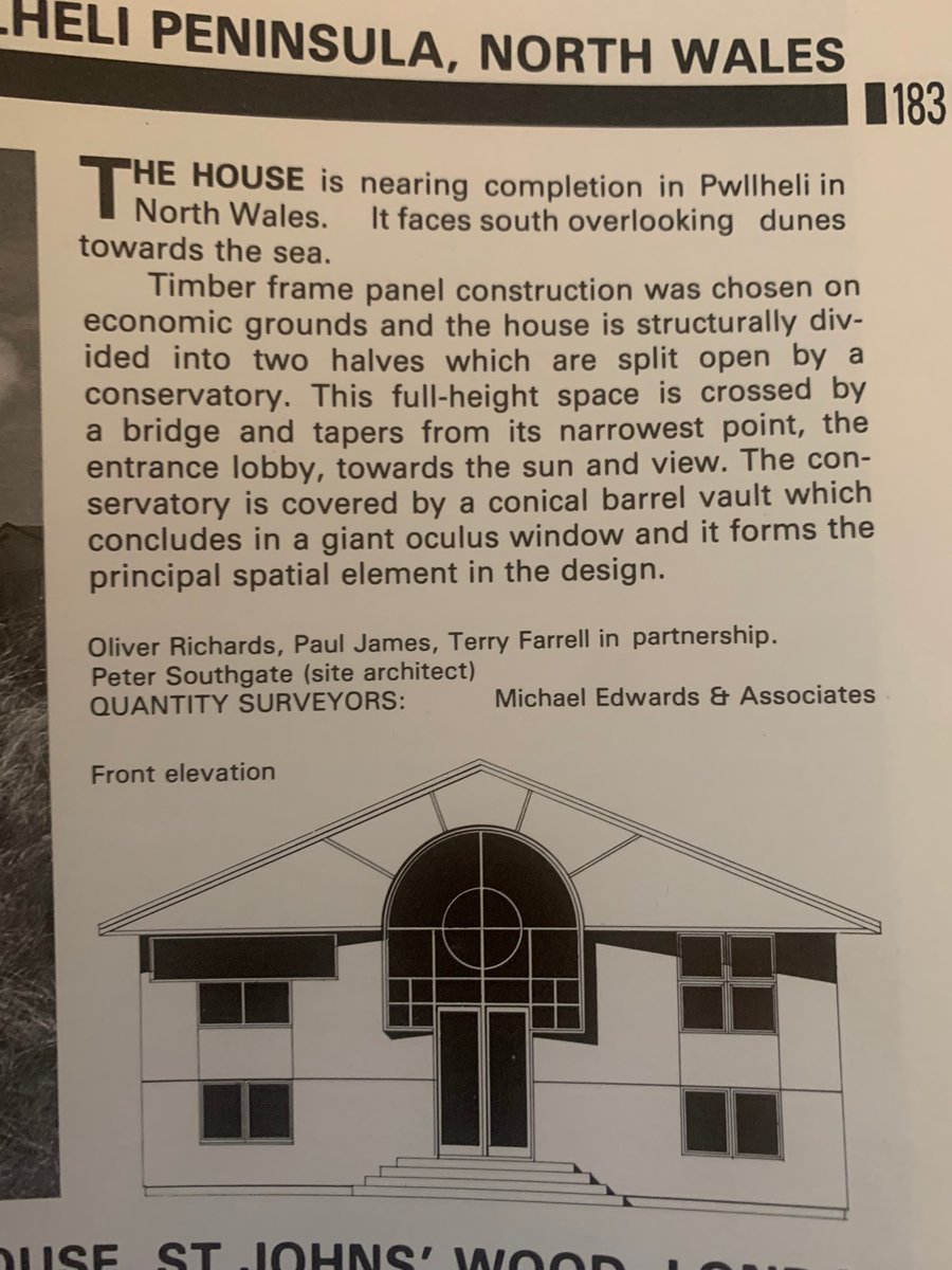 Does anyone know if this house in Pwllheli still exists?! House by Terry Farrell Partnership (1982). Never seen it before.