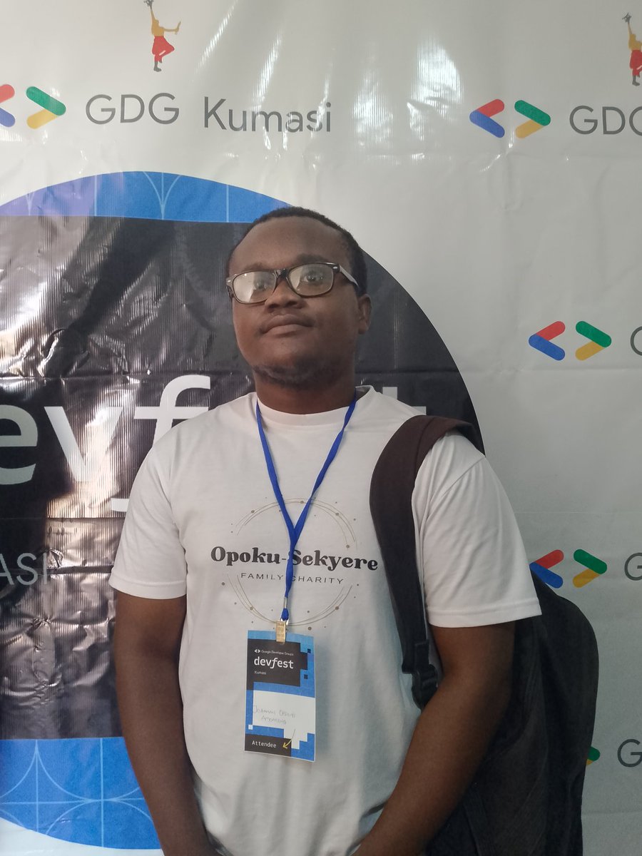 johanan2001's tweet photo. Enjoyed myself at GDG DevFest Kumasi yesterday #DevFest2023 #DevFest #DevFestKumasi https://t.co/OzicadhzeM