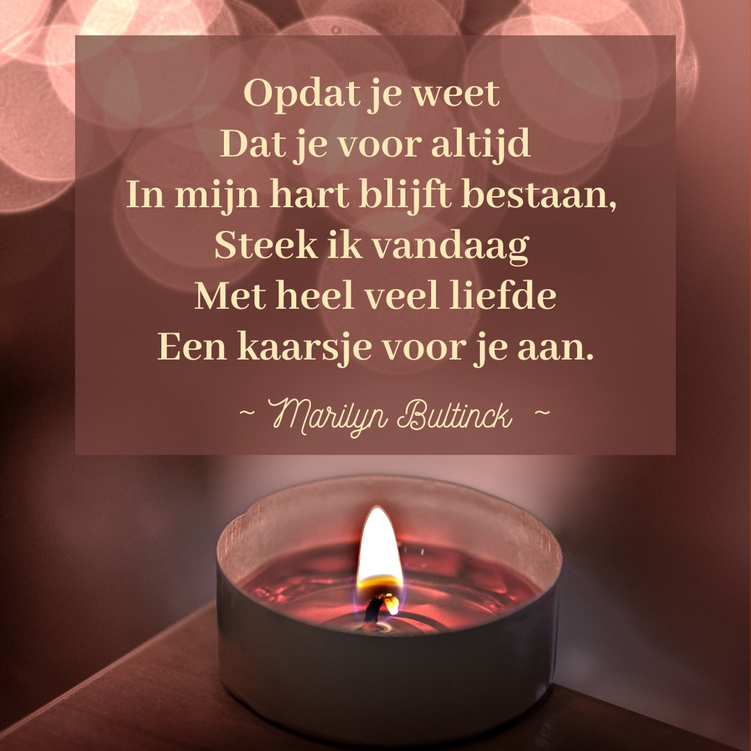 Mijn kleine bijdrage aan deze #wereldlichtjesdag 

#versjesvandedag #woordenvantroost #kleingebaar