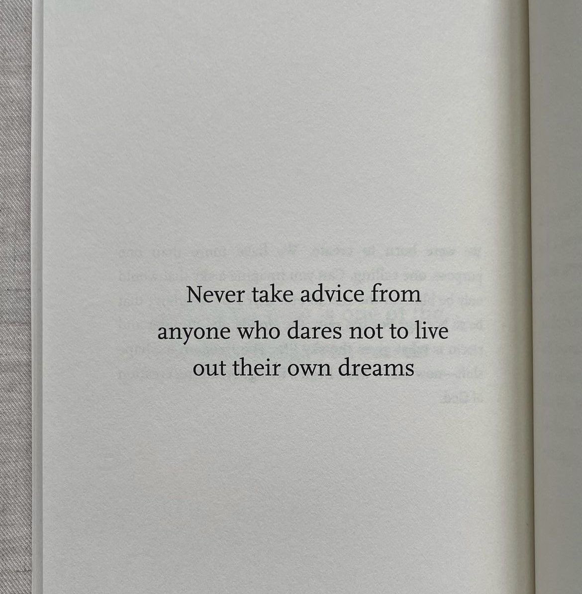 be careful who you take advice from