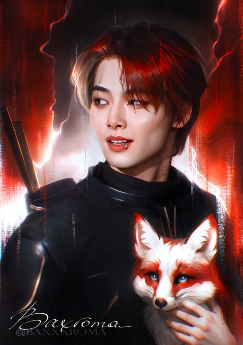 red fox #I_N #skzfanart