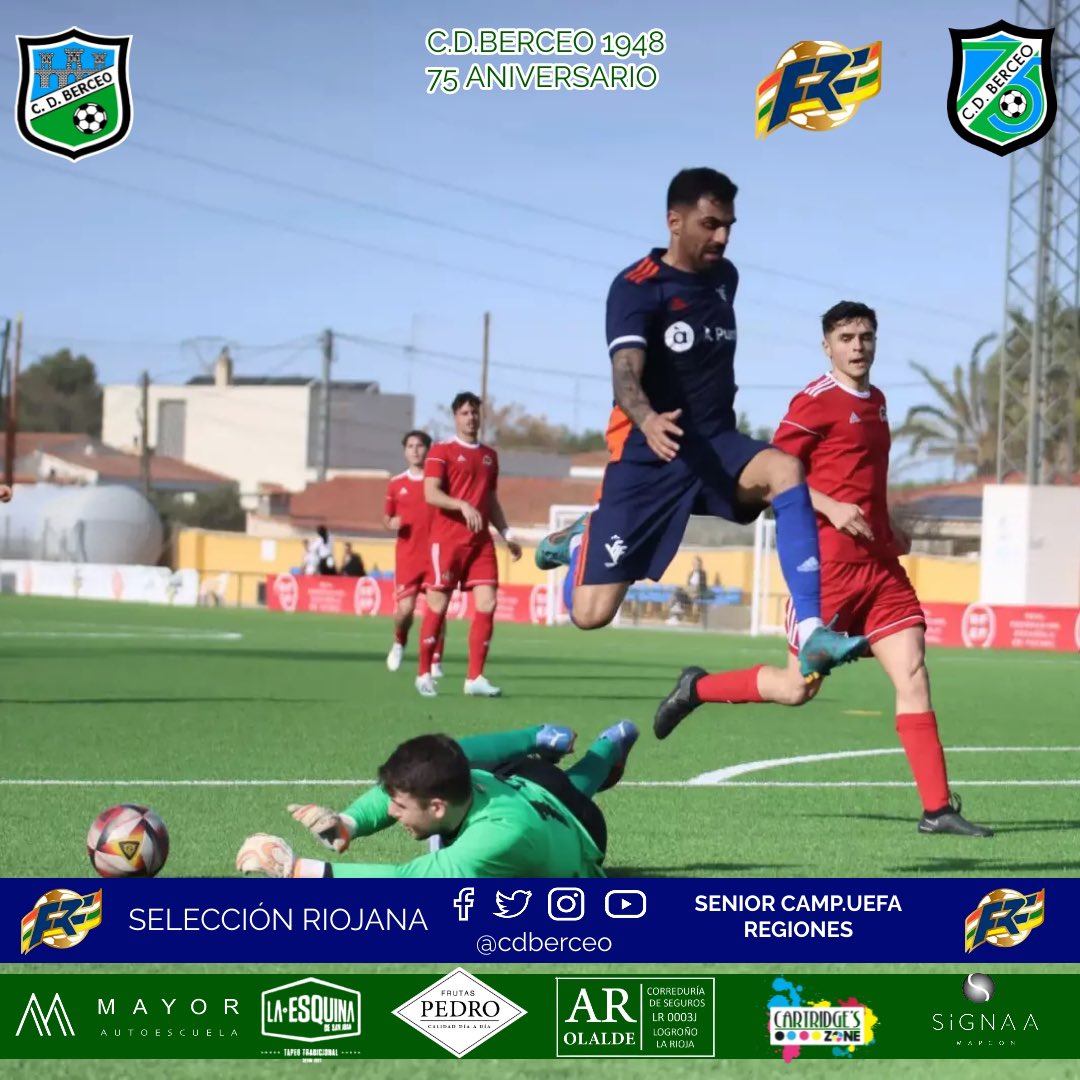 🔴⚪️🟢🟡 ENHORABUENA a todos <a href="/fedriojafutbol/">Federación Riojana de Fútbol</a> tanto jugadores , cuerpo técnico 💪💪

Con el empate a 2 de hoy se clasifican entre las 8 mejores de España.

Gran partido hoy de nuestros 3 jugadores <a href="/benjamin_lg97/">benjamin</a> , <a href="/O_liebana3/">oscar liebana</a> y Diego Jiménez .

💚💙💚💙

📸<a href="/fedriojafutbol/">Federación Riojana de Fútbol</a>