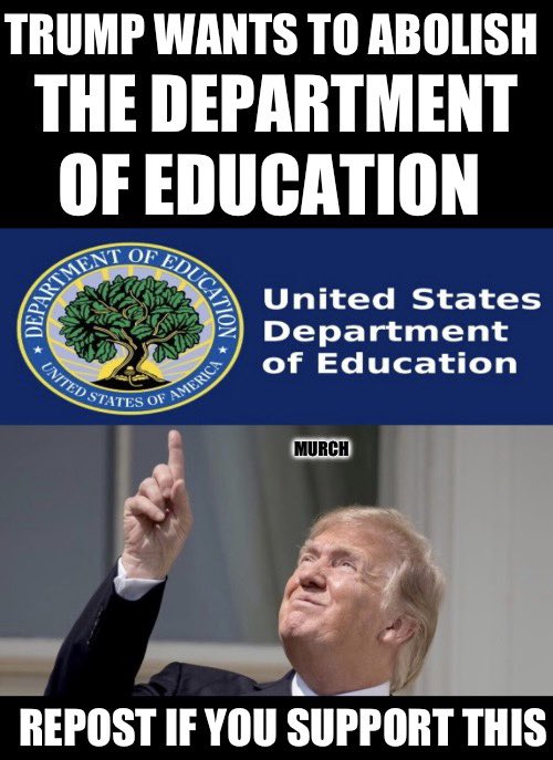 Take D.C. out of our schools and end wokeness. Give Education back to the states. Who agrees and supports this? 🙋‍♂️