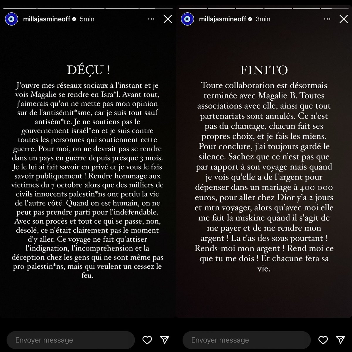 Elle termine avec classe #millajasmine , bravo 🩷 #magaliberdah #booba