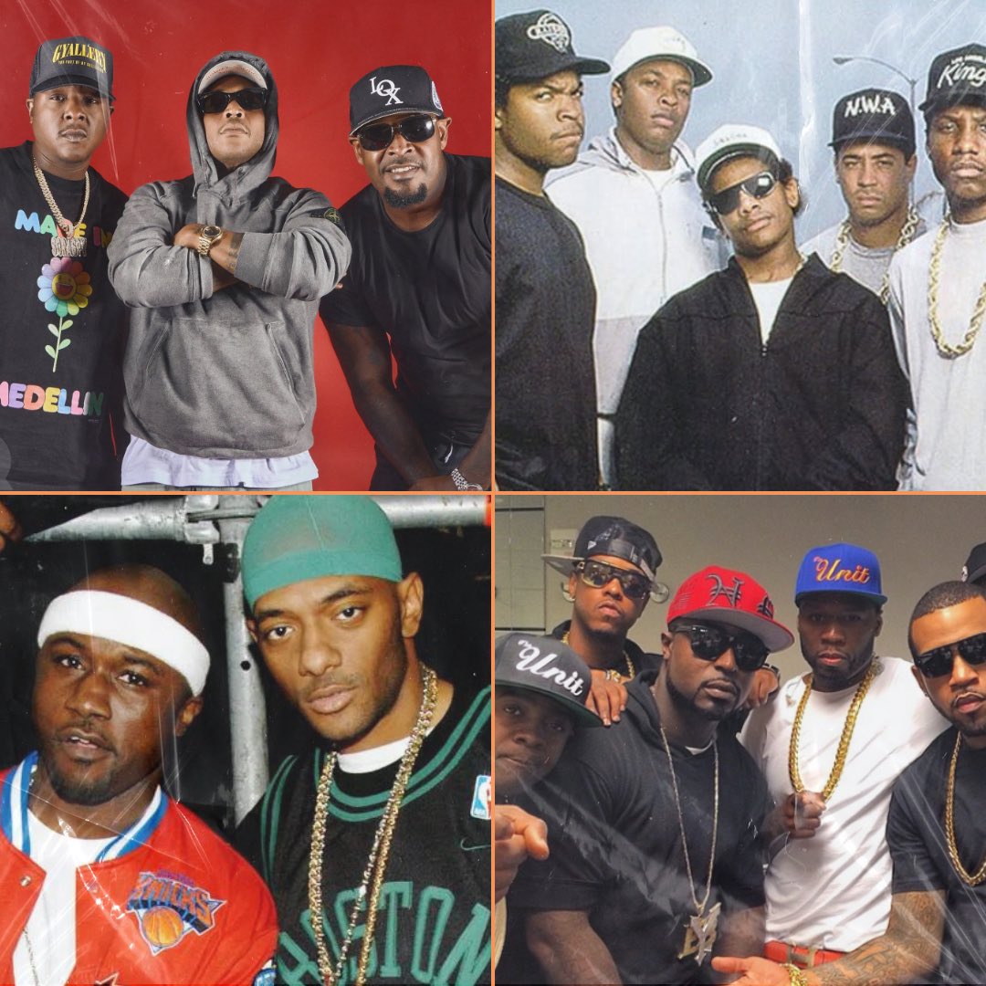 traptransition's tweet image. Which group is better? 🎤🔥👀 #thelox #nwa #mobbdeep #gunit
