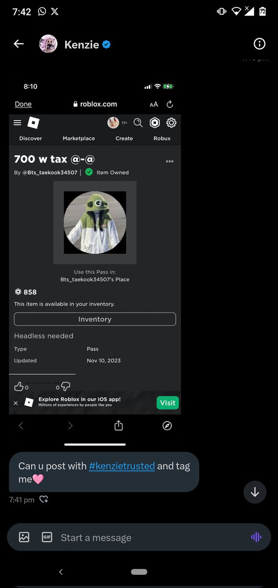 <a href="/kenziebunbun/">Kenzie</a> guyssssss trusted omggg #kenzietrusted