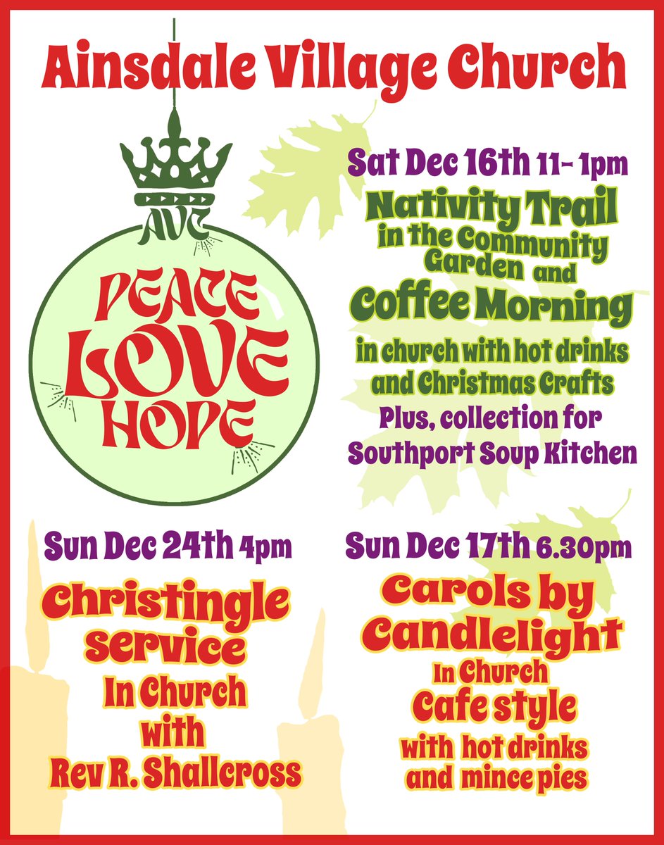 Christmas #events coming up <a href="/AinsdaleVC/">AinsdaleVC</a> Come along!
