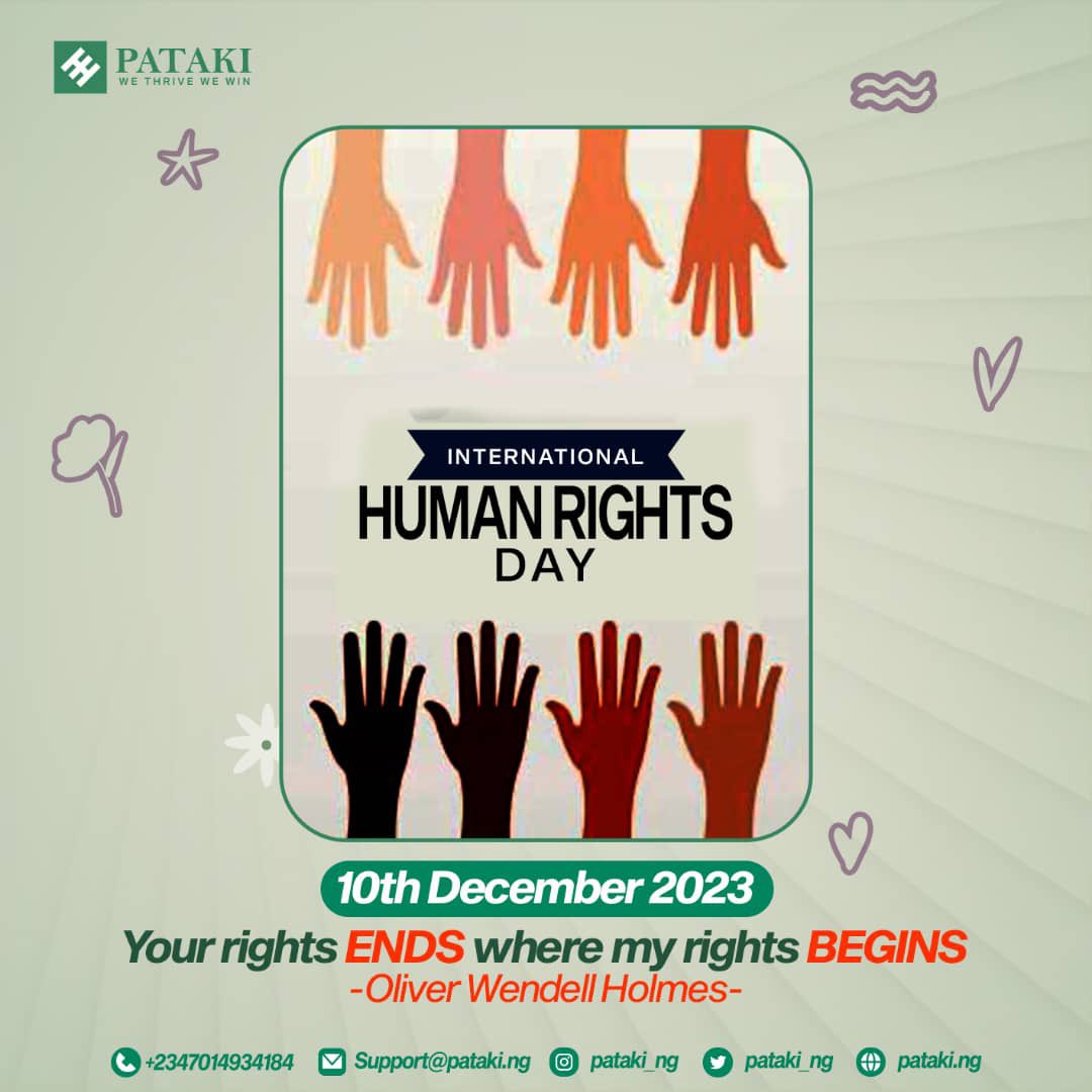 Everyone deserves respect, we all have rights. Let’s respect them.
International human rights day 2023.
#humanrightsday2023 #humanrightsday Nigerians