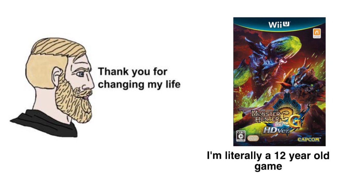 QuirklessStoner's tweet photo. Today is the 12th anniversary for Monster Hunter 3G! https://t.co/2YsABoevWZ