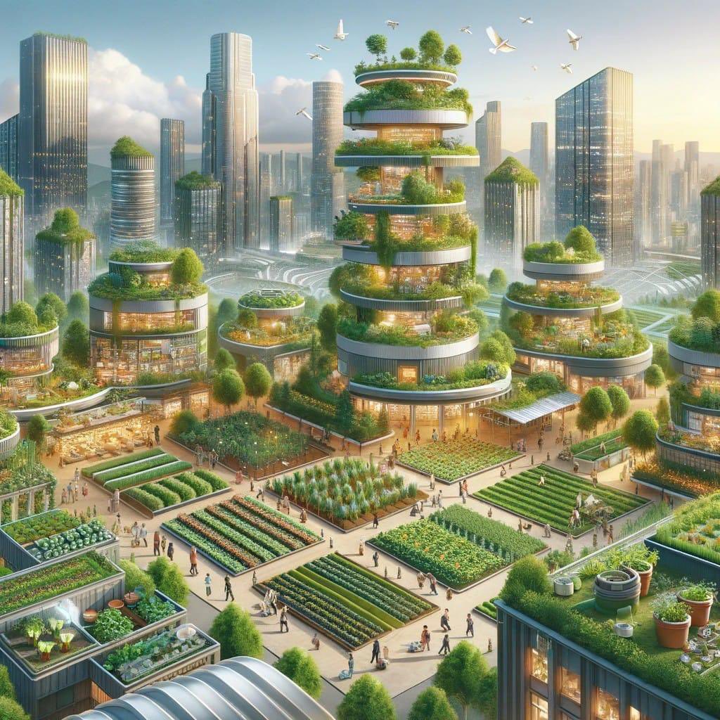 The future is in conjunction with nature. When we say futuristic we often think glass and metal, grey and silver. But only with green and brown will we reap most benefits of health and wealth #SoilForClimateAction