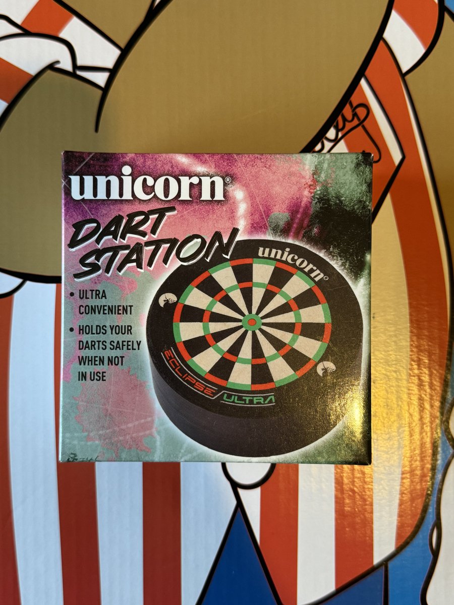 5. A @UnicornDarts darts station, a cool and convenient way to store your darts