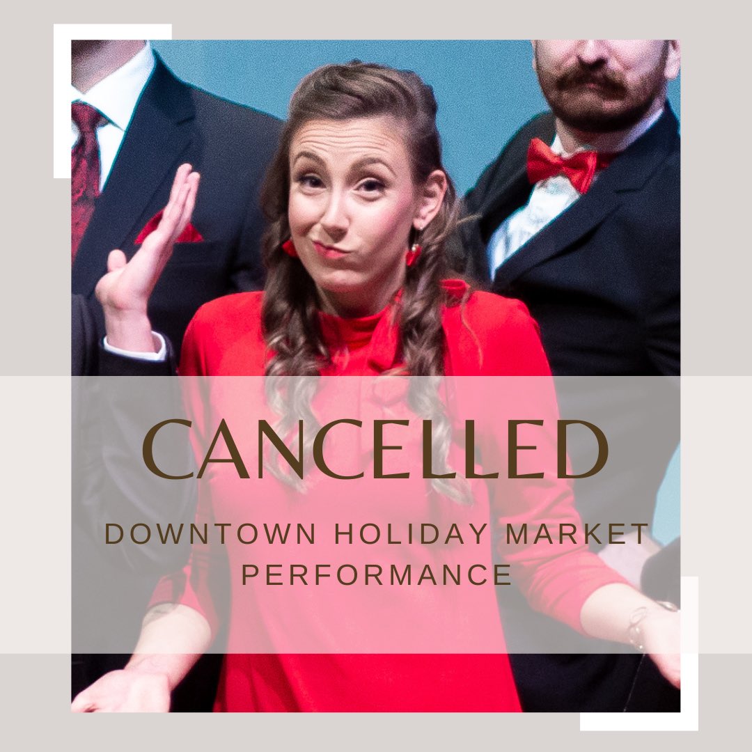 Due to the inclement weather, our performance at the #DowntownHolidayMarket is cancelled. But worry not! There is more #CapsContent to come 😃 Stay tuned for more updates ✌️