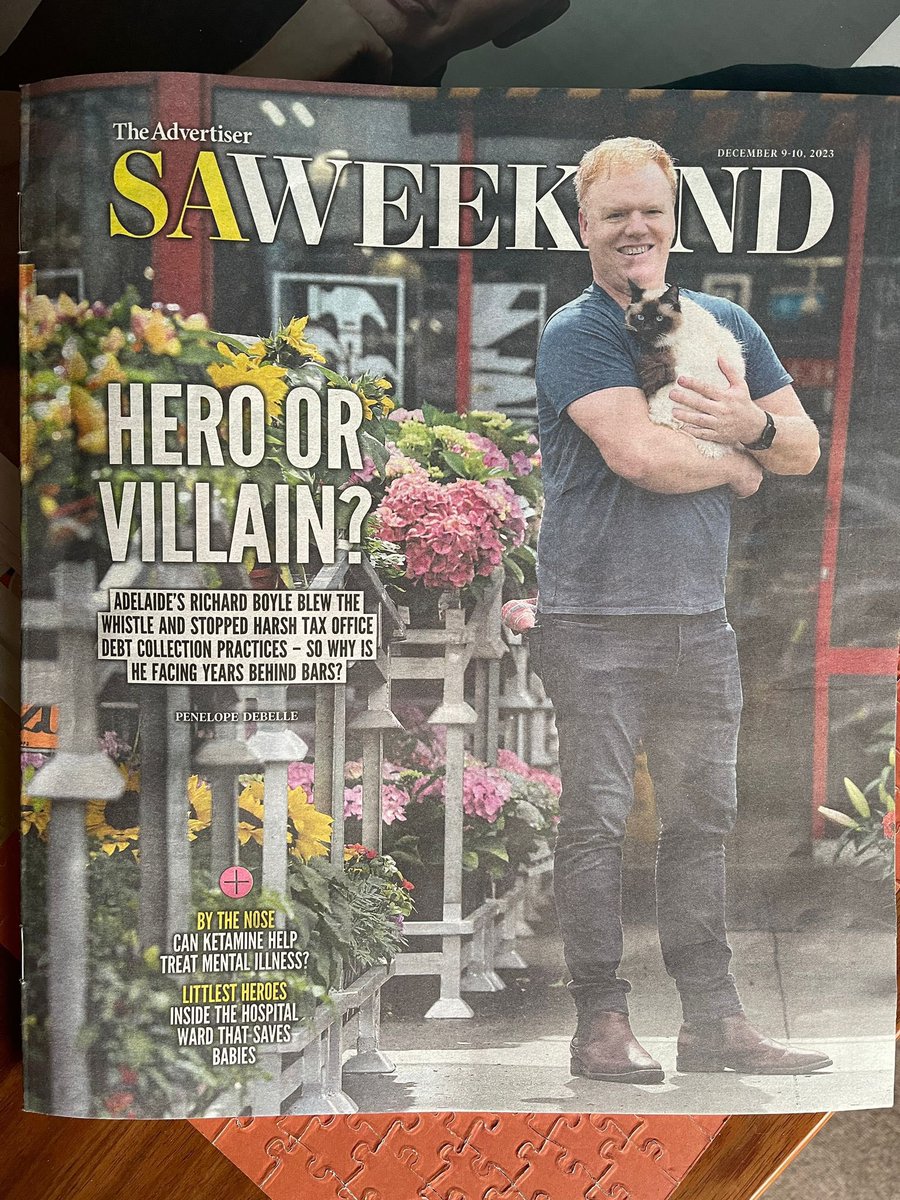 Whistleblower Richard Boyle exposed the ATO’s deliberately harsh treatment of small business owners - compared with their light touch approach to big corporates. He was raided by armed police at night, and is facing court soon. amp.abc.net.au/article/102860… (via @LouiseBeaston)