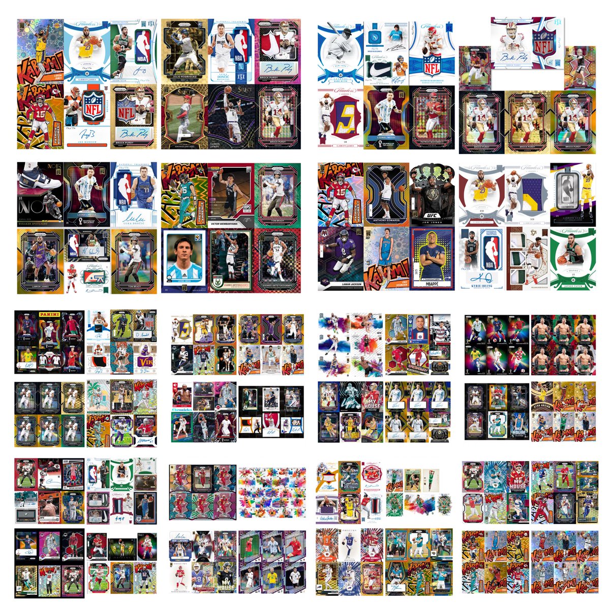 Today is perfect for the 3rd installment of annual #Paniniblockchain showcase by collectors, our virtual pre-Xmas showcase~~~ 

This whole thread contains a lot, bookmark and revisit. 3 prologues + 10 showcases. Thank me later.

An overview pic is attached in this main post, 10