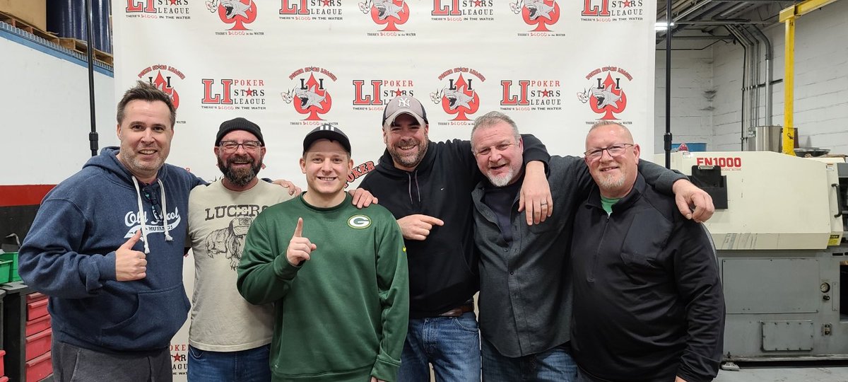 LIPokerLeague's tweet photo. #LIPSL Season 10- Top 6 Finishers!
1st-Joe K-397.6 pts
2nd-Paul V-289 pts
3rd-Chris F-288.2 pts
4th-Mike G-279 pts
5th-Rich C-266.7 pts
6th-Rob B-261.1 pts
Thanks for all who play in LongIslands Best Tournament Holdem League-The LIPSL! #lipsl #wsop #wpt #poker https://t.co/eT6Q4mOeJG