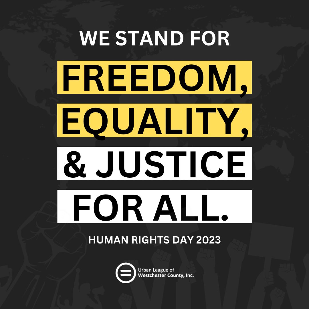 ulwestchester's tweet photo. On this Human Rights Day 2023, let's take action. Register to vote and vote for leaders who champion equality, AND engage and amplify voices for justice. Start discussions, ignite change, challenge anything that denies human rights. #HumanRights #HumanRights75 https://t.co/QxJtVr9m2g