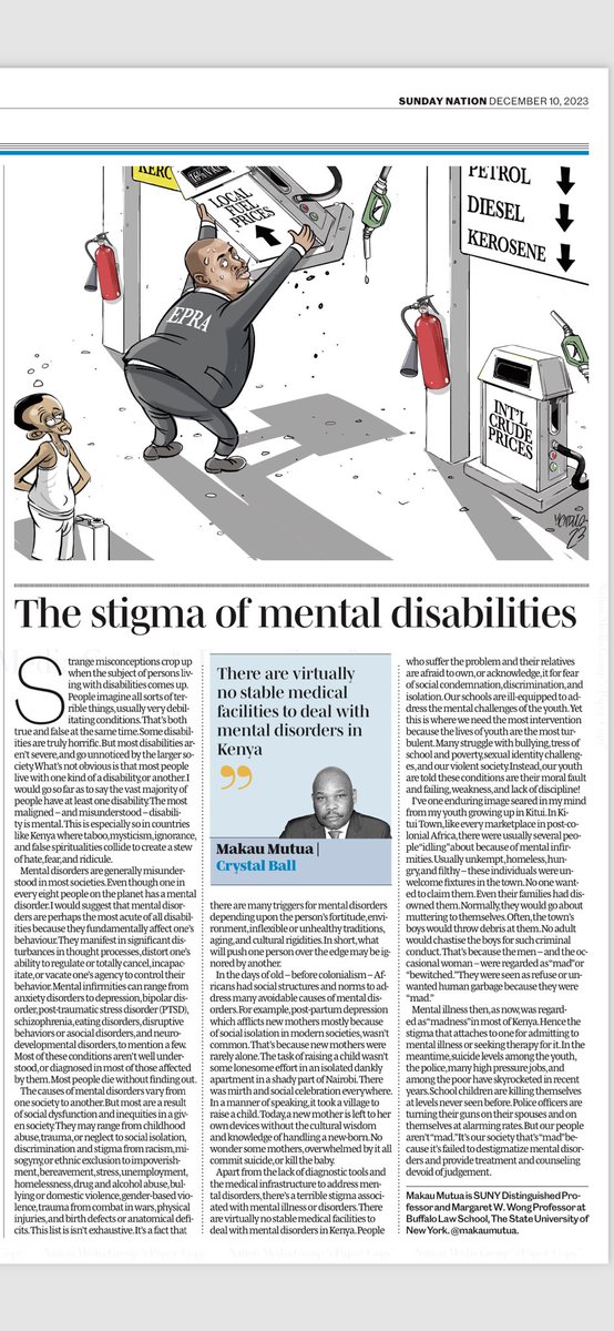 The Stigma of Mental Disabilities — nation.africa/kenya/blogs-op…