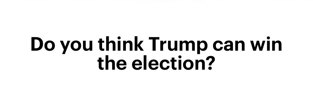 7Veritas4's tweet photo. No.

I’m not worried about opinion polls a year before the election.

Or Biden’s age.

Or a dozen other things people want you to stress over.

He was trounced as the incumbent. 

He is even less popular now. Don’t believe the social media hype.

A convicted felon and wannabe dictator will not win the Presidency of the United States.

Show up to vote like you did in 2020.