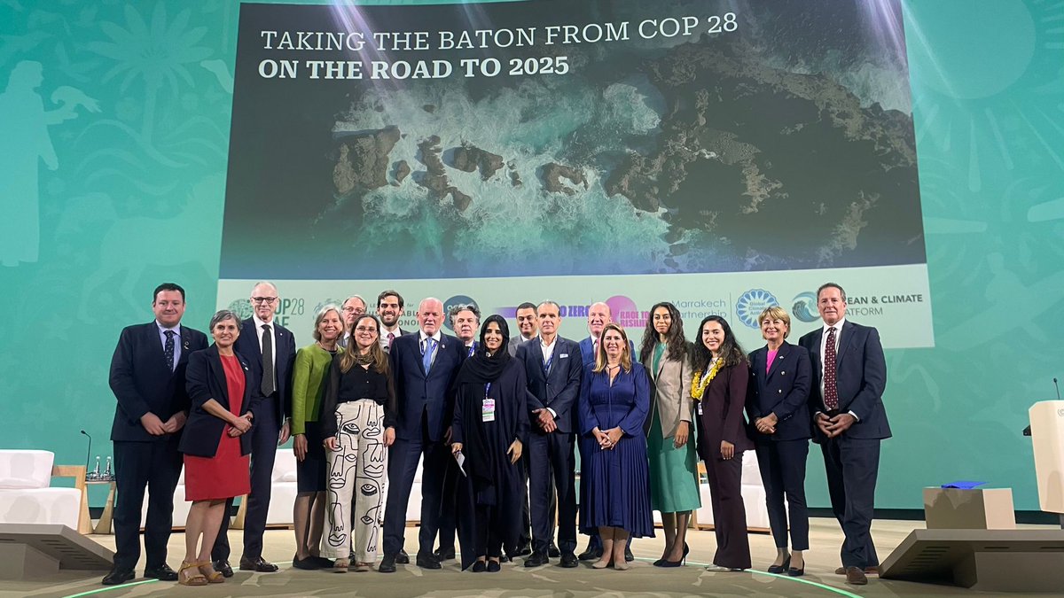 [#COP28] Yesterday, the Ocean High Level Event 'Powering the Ocean Breakthroughs with 100% Sustainable #Ocean Management' provided an opportunity for States and non-state actors to express their support for the #OceanBreakthroughs, & announce various actions aimed at achieving…